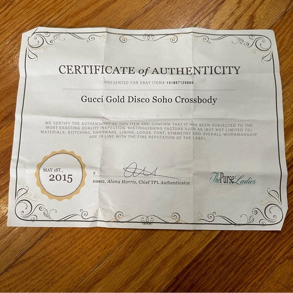 Gucci Disco Bag in Gold - Picture 10 of 10